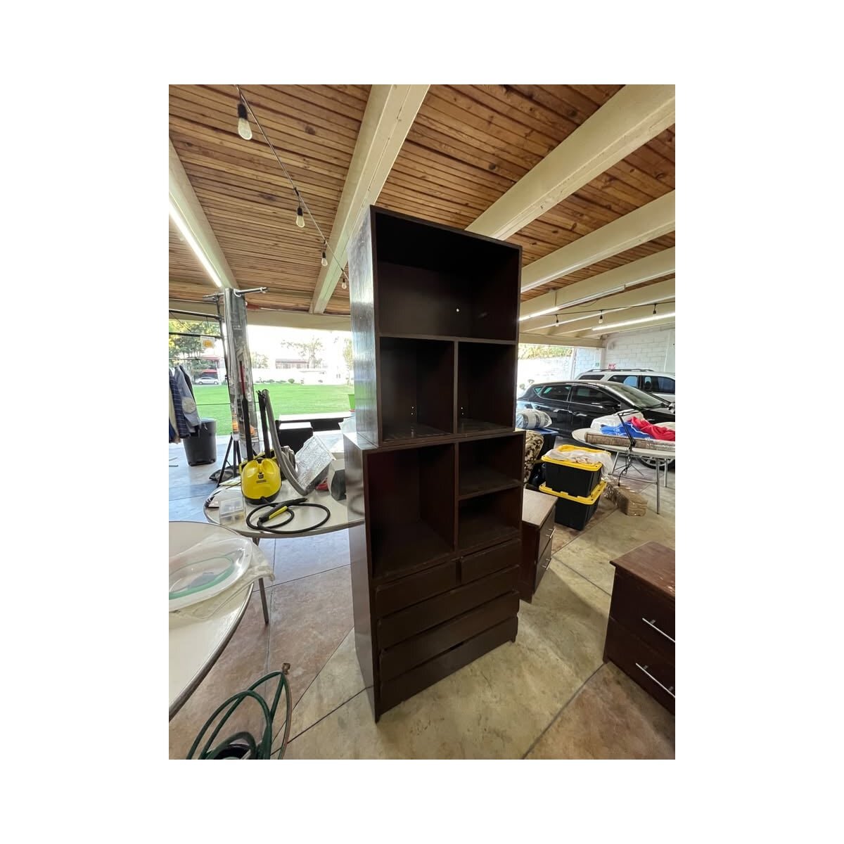 Mueble Modular Librero y Cajonera Vintage - 2 Piezas