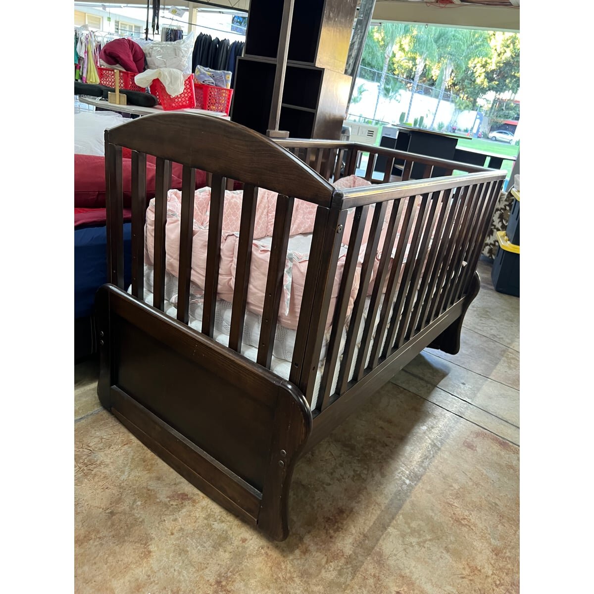 Cuna Convertible de Madera 3 en 1 Mecedora Cuna y Cama — foto 3