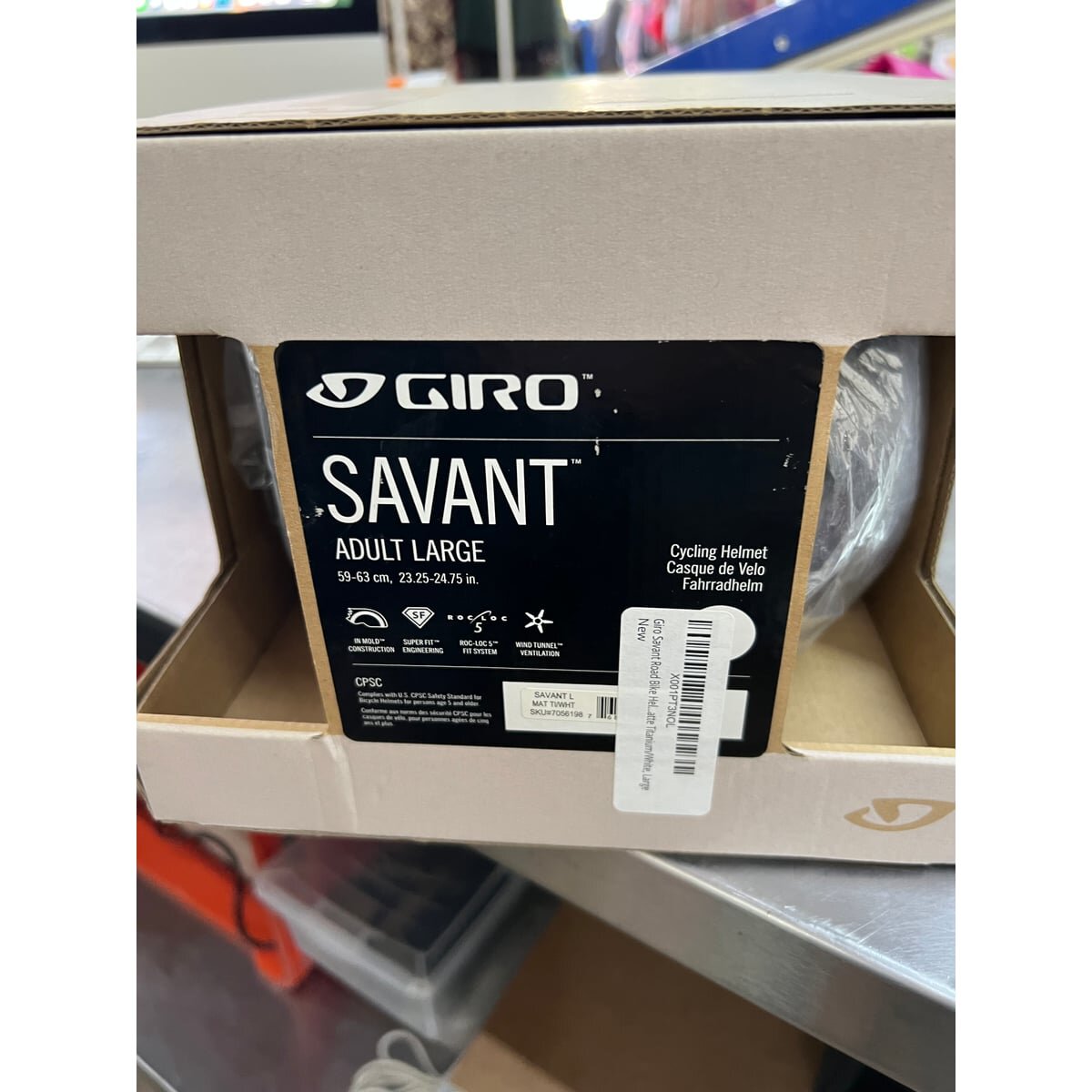 Casco de Ciclismo Giro Savant Talla L Adulto Titanio — foto 2